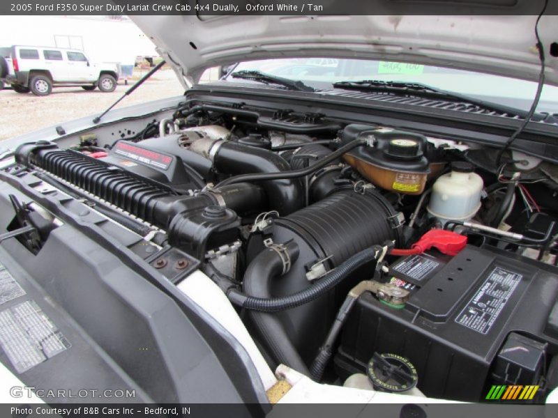 Oxford White / Tan 2005 Ford F350 Super Duty Lariat Crew Cab 4x4 Dually