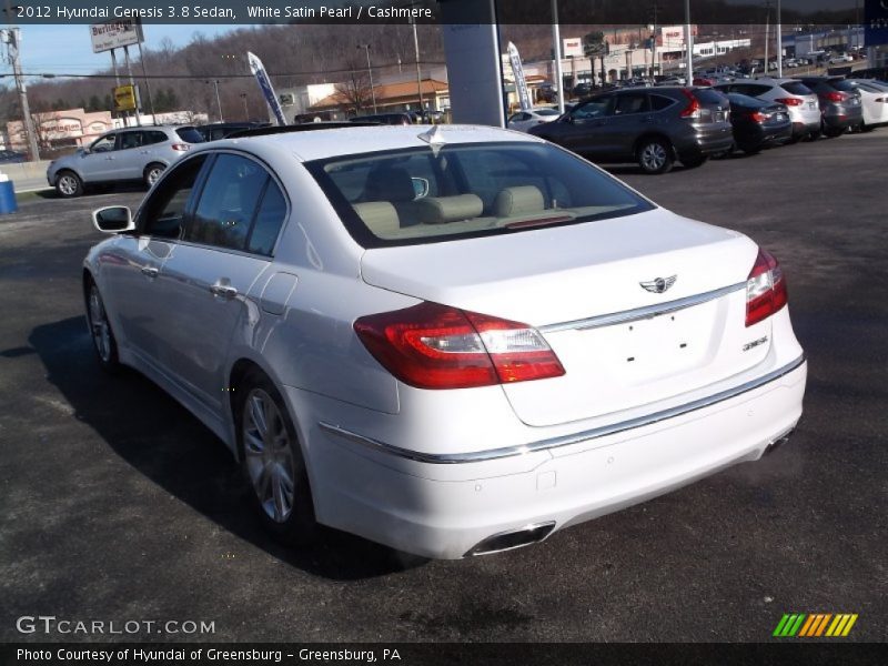 White Satin Pearl / Cashmere 2012 Hyundai Genesis 3.8 Sedan