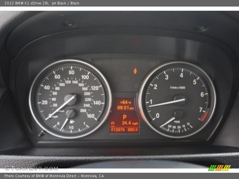 Jet Black / Black 2013 BMW X1 sDrive 28i
