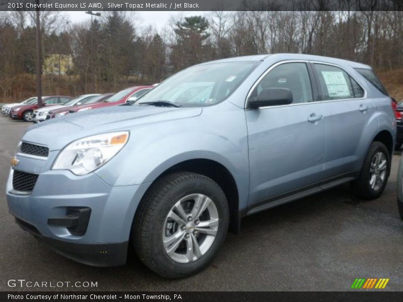 Silver Topaz Metallic / Jet Black 2015 Chevrolet Equinox LS AWD