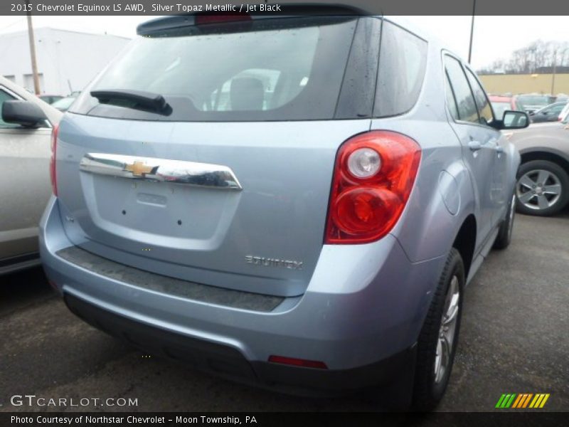 Silver Topaz Metallic / Jet Black 2015 Chevrolet Equinox LS AWD