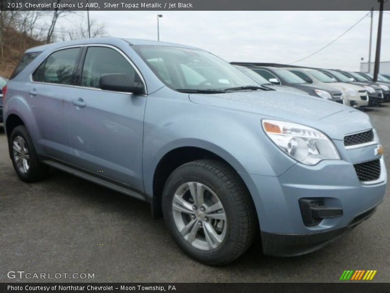 Silver Topaz Metallic / Jet Black 2015 Chevrolet Equinox LS AWD
