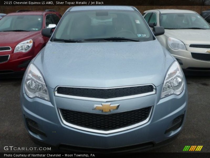 Silver Topaz Metallic / Jet Black 2015 Chevrolet Equinox LS AWD