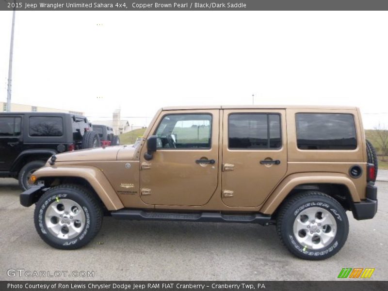 Copper Brown Pearl / Black/Dark Saddle 2015 Jeep Wrangler Unlimited Sahara 4x4