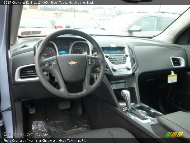 Silver Topaz Metallic / Jet Black 2015 Chevrolet Equinox LS AWD