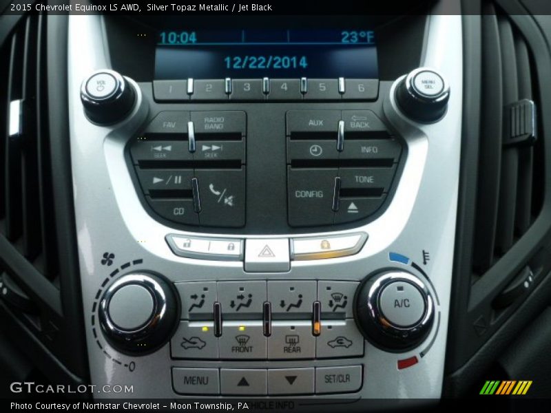 Silver Topaz Metallic / Jet Black 2015 Chevrolet Equinox LS AWD