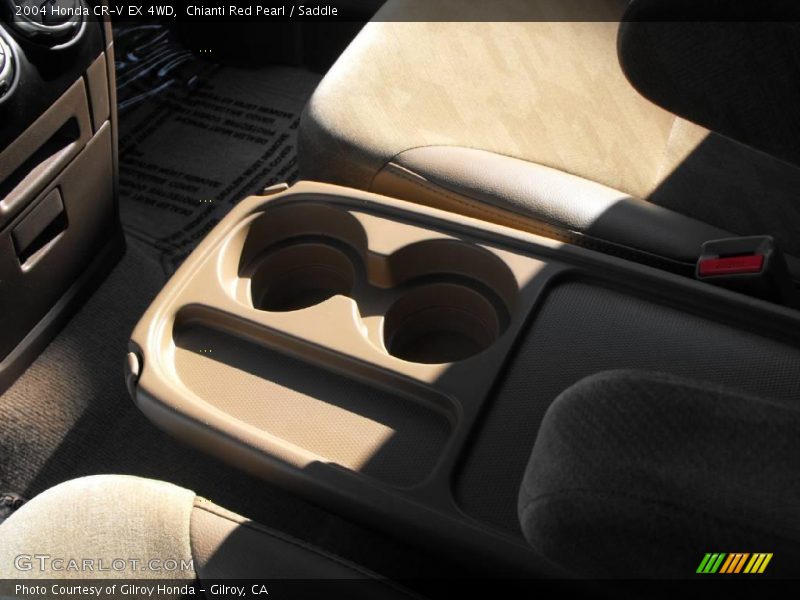 Chianti Red Pearl / Saddle 2004 Honda CR-V EX 4WD