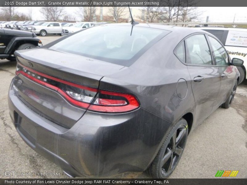 Granite Crystal Metallic / Black/Light Tungsten Accent Stitching 2015 Dodge Dart SXT