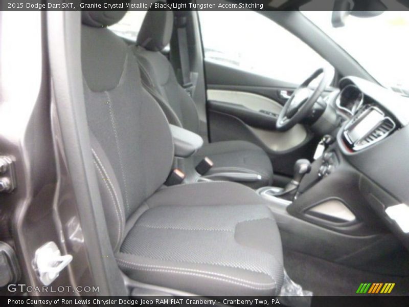 Granite Crystal Metallic / Black/Light Tungsten Accent Stitching 2015 Dodge Dart SXT