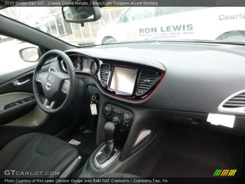 Granite Crystal Metallic / Black/Light Tungsten Accent Stitching 2015 Dodge Dart SXT