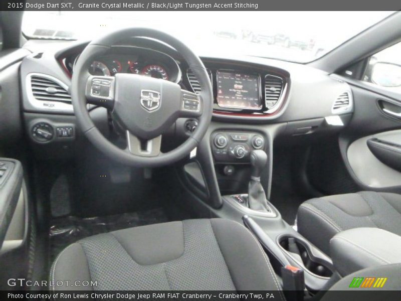 Granite Crystal Metallic / Black/Light Tungsten Accent Stitching 2015 Dodge Dart SXT