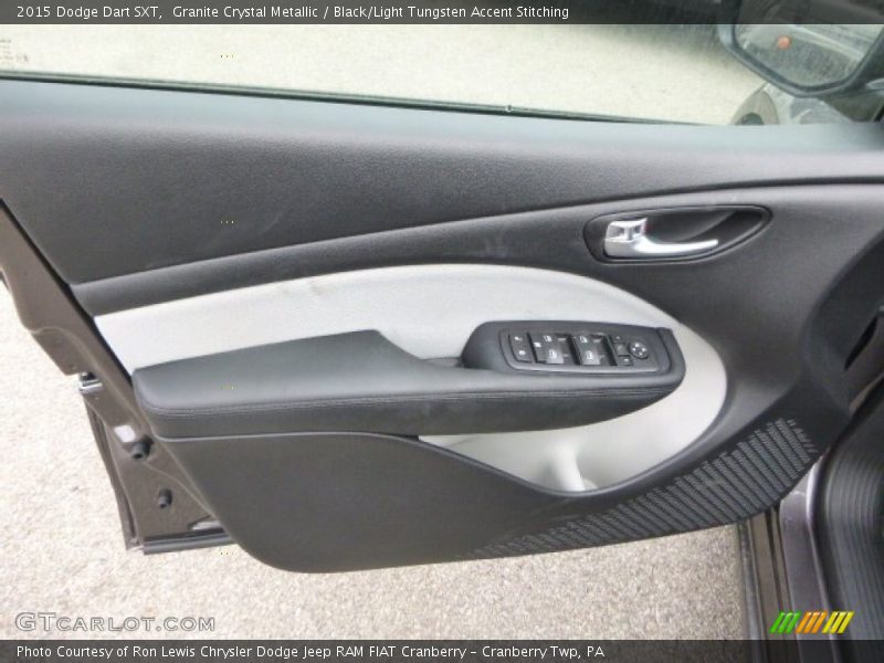 Granite Crystal Metallic / Black/Light Tungsten Accent Stitching 2015 Dodge Dart SXT