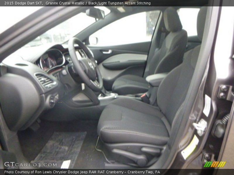 Granite Crystal Metallic / Black/Light Tungsten Accent Stitching 2015 Dodge Dart SXT