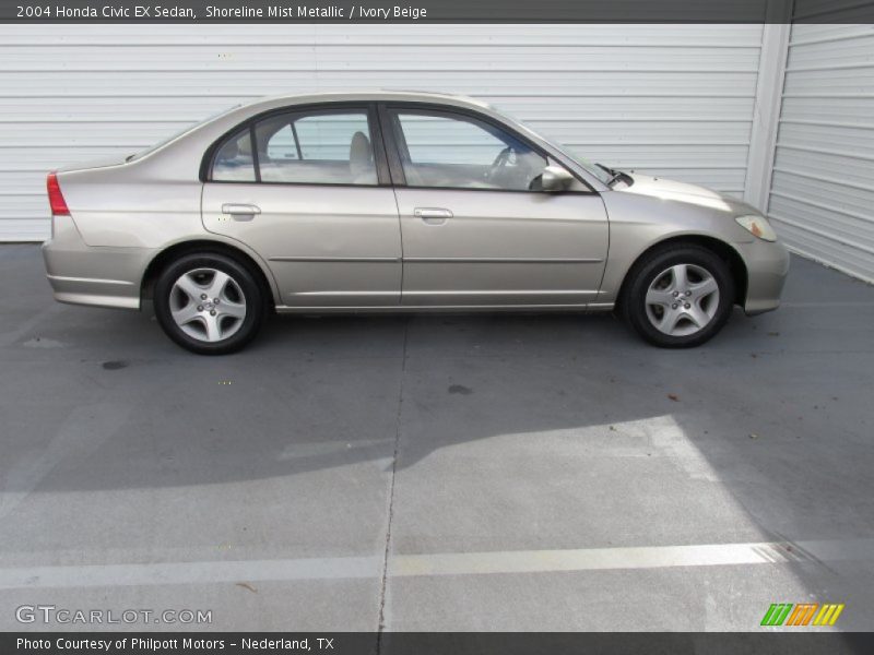 Shoreline Mist Metallic / Ivory Beige 2004 Honda Civic EX Sedan