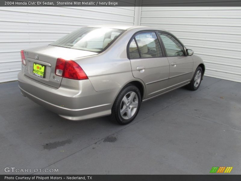 Shoreline Mist Metallic / Ivory Beige 2004 Honda Civic EX Sedan