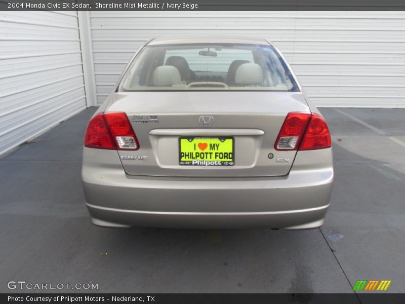 Shoreline Mist Metallic / Ivory Beige 2004 Honda Civic EX Sedan