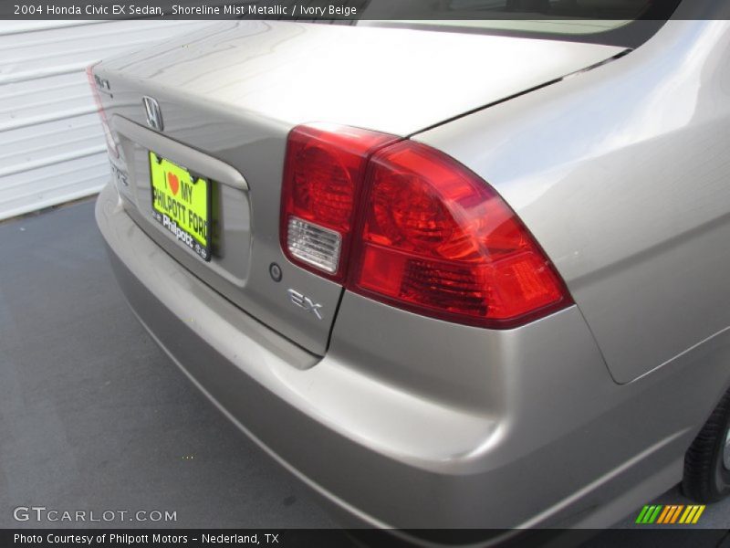 Shoreline Mist Metallic / Ivory Beige 2004 Honda Civic EX Sedan