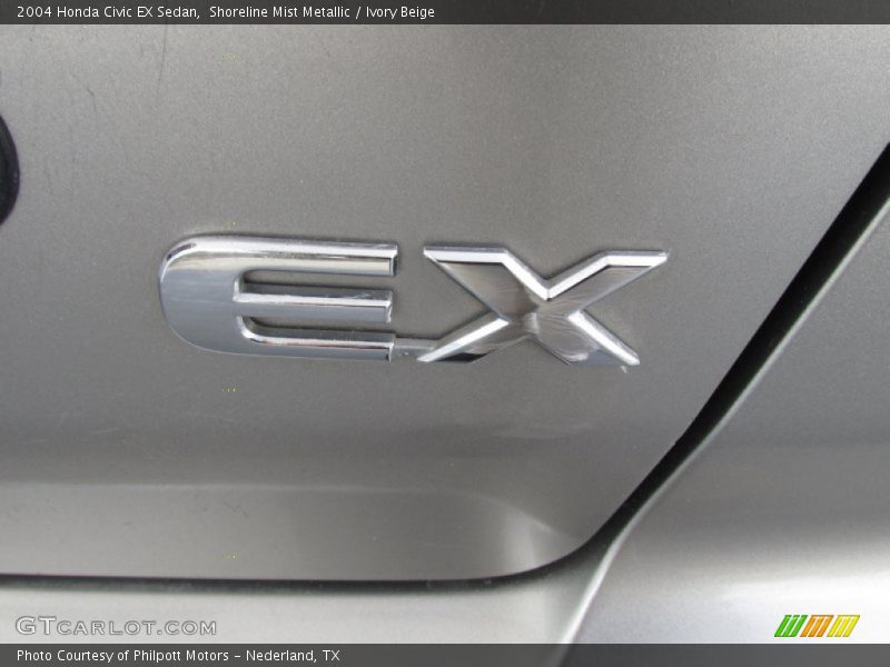 Shoreline Mist Metallic / Ivory Beige 2004 Honda Civic EX Sedan