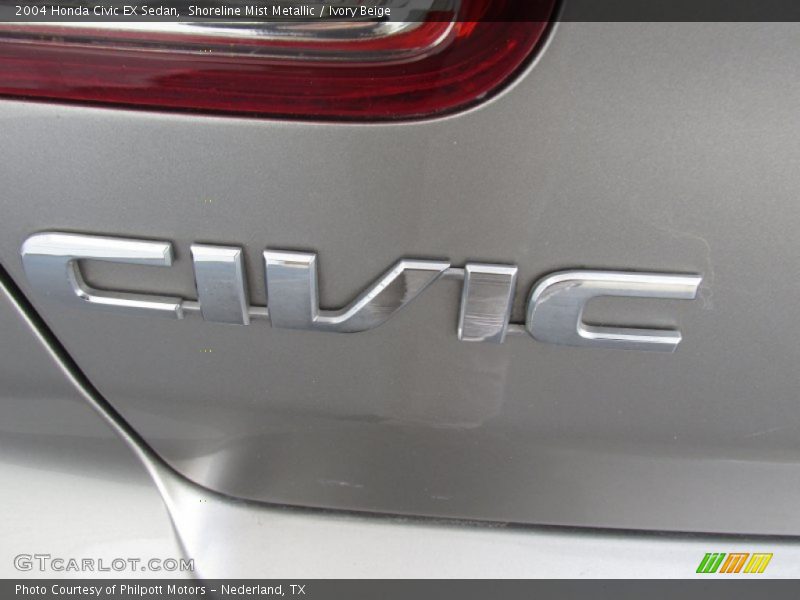 Shoreline Mist Metallic / Ivory Beige 2004 Honda Civic EX Sedan