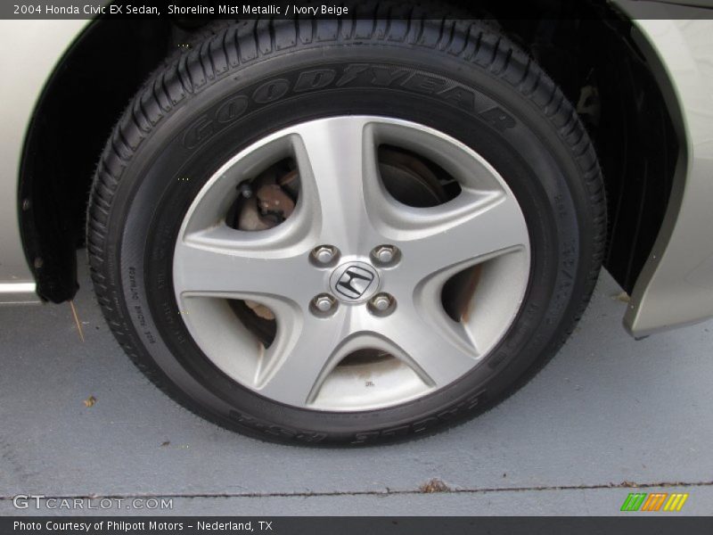 Shoreline Mist Metallic / Ivory Beige 2004 Honda Civic EX Sedan