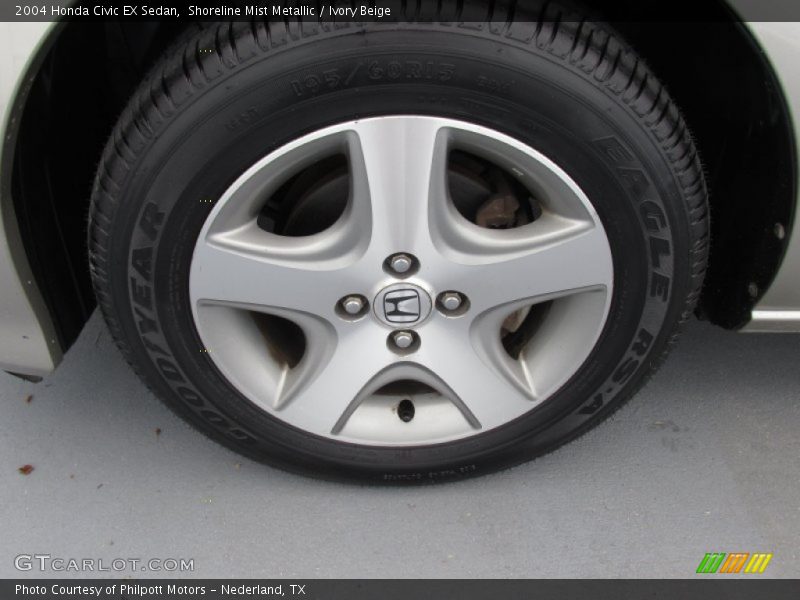 Shoreline Mist Metallic / Ivory Beige 2004 Honda Civic EX Sedan