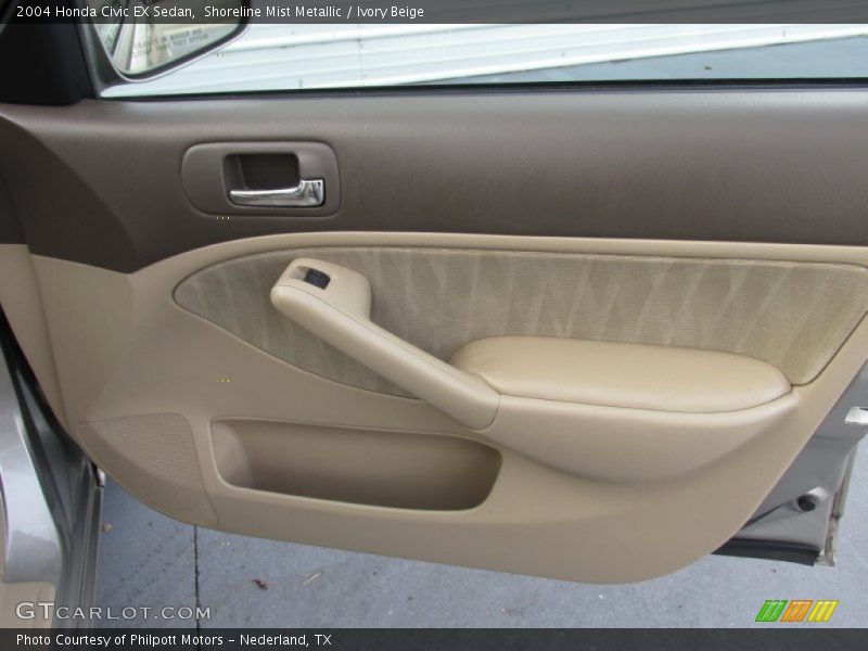 Shoreline Mist Metallic / Ivory Beige 2004 Honda Civic EX Sedan
