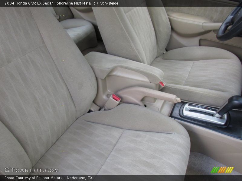 Shoreline Mist Metallic / Ivory Beige 2004 Honda Civic EX Sedan
