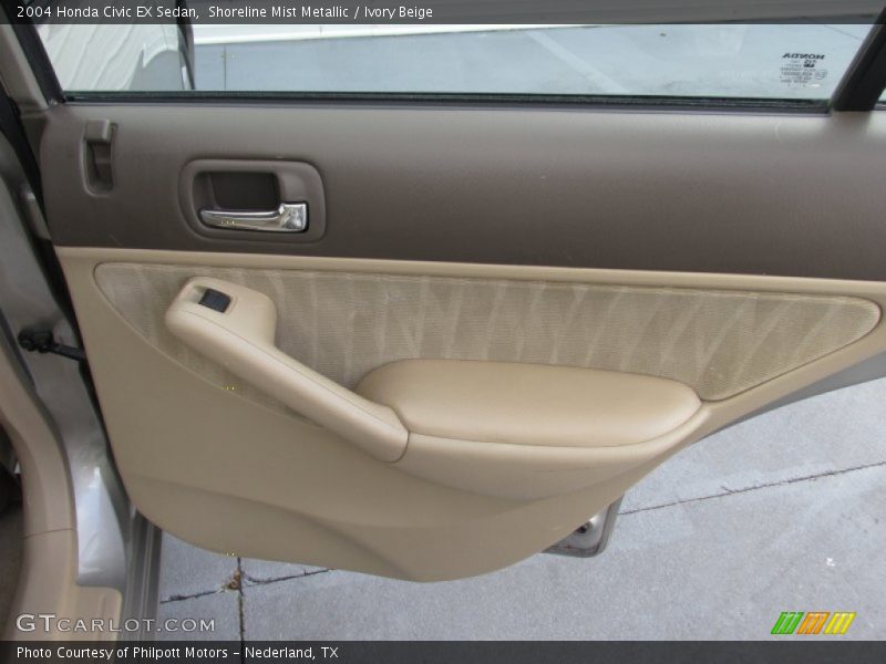 Shoreline Mist Metallic / Ivory Beige 2004 Honda Civic EX Sedan