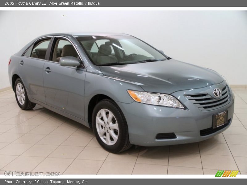 Aloe Green Metallic / Bisque 2009 Toyota Camry LE