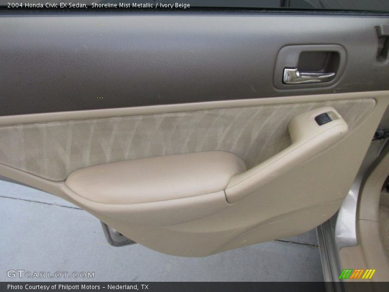 Shoreline Mist Metallic / Ivory Beige 2004 Honda Civic EX Sedan
