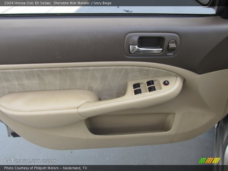 Shoreline Mist Metallic / Ivory Beige 2004 Honda Civic EX Sedan