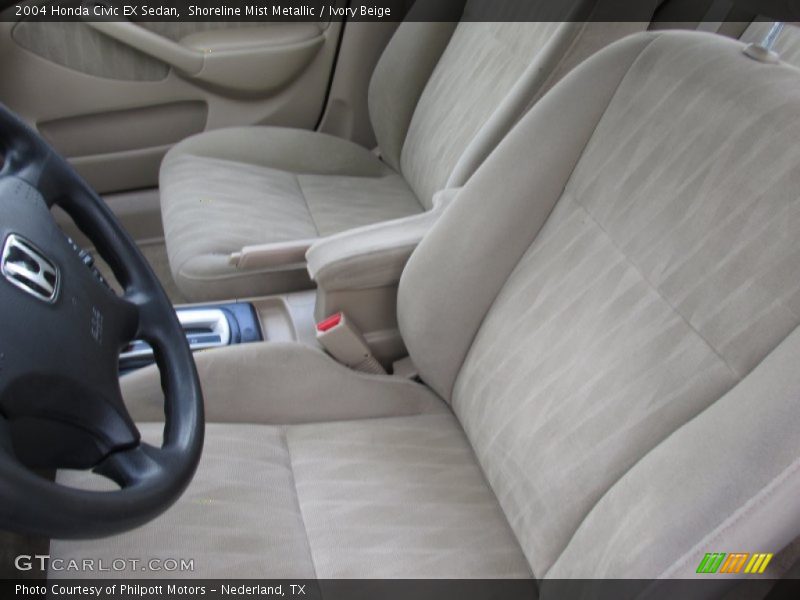 Shoreline Mist Metallic / Ivory Beige 2004 Honda Civic EX Sedan