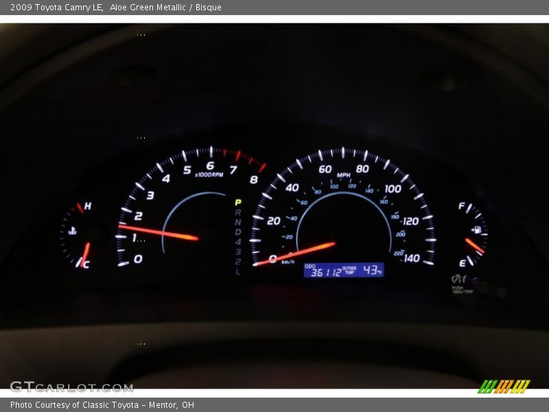 Aloe Green Metallic / Bisque 2009 Toyota Camry LE