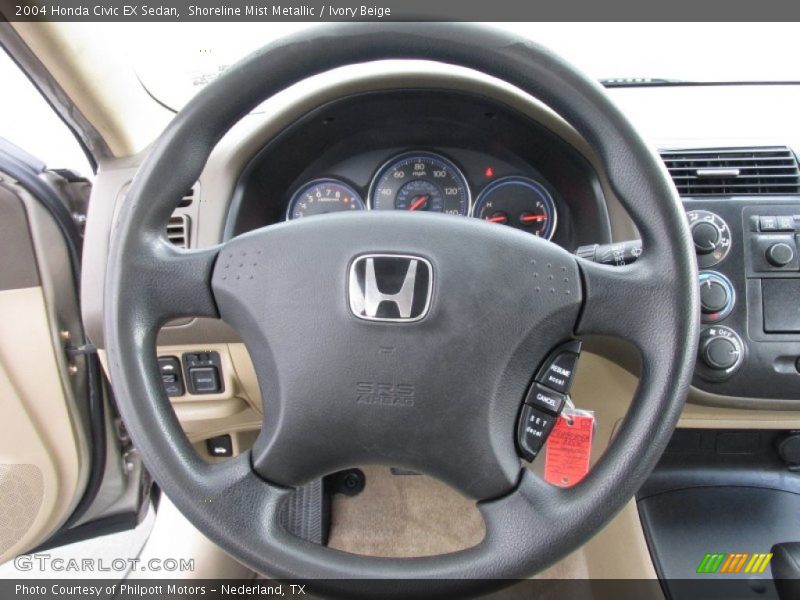 Shoreline Mist Metallic / Ivory Beige 2004 Honda Civic EX Sedan