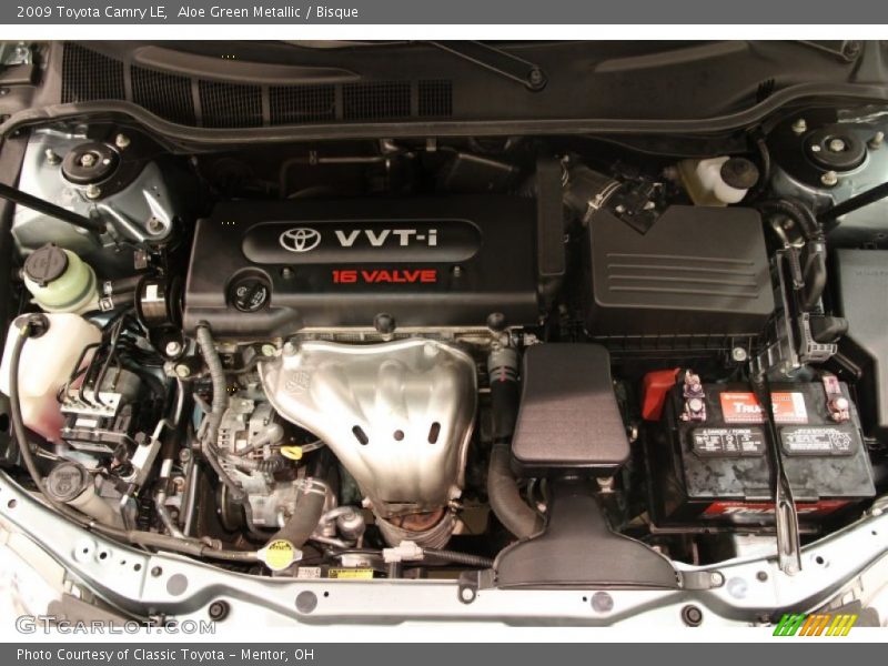 Aloe Green Metallic / Bisque 2009 Toyota Camry LE