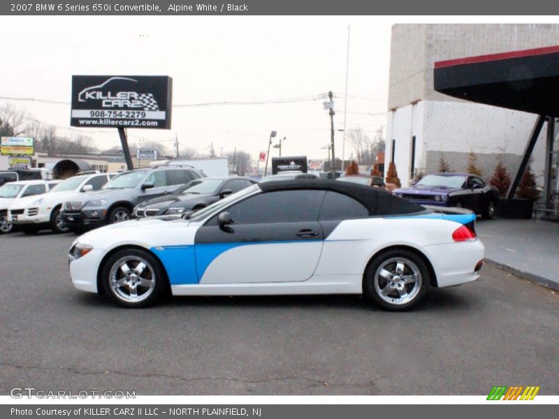 Alpine White / Black 2007 BMW 6 Series 650i Convertible