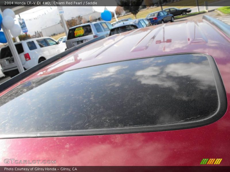 Chianti Red Pearl / Saddle 2004 Honda CR-V EX 4WD