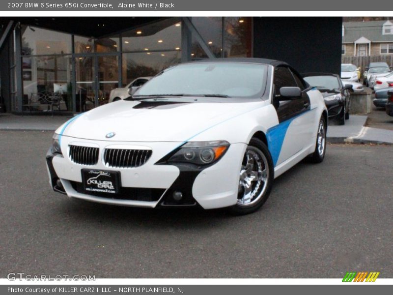 Alpine White / Black 2007 BMW 6 Series 650i Convertible