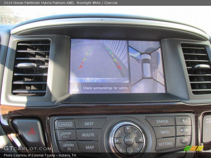 Moonlight White / Charcoal 2014 Nissan Pathfinder Hybrid Platinum AWD