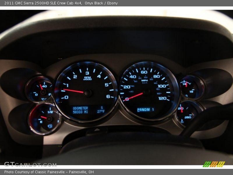 Onyx Black / Ebony 2011 GMC Sierra 2500HD SLE Crew Cab 4x4