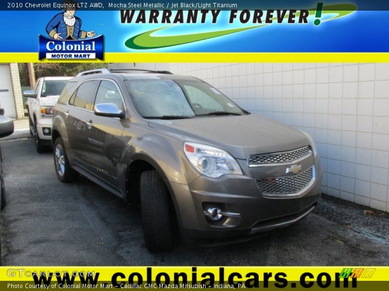 Mocha Steel Metallic / Jet Black/Light Titanium 2010 Chevrolet Equinox LTZ AWD