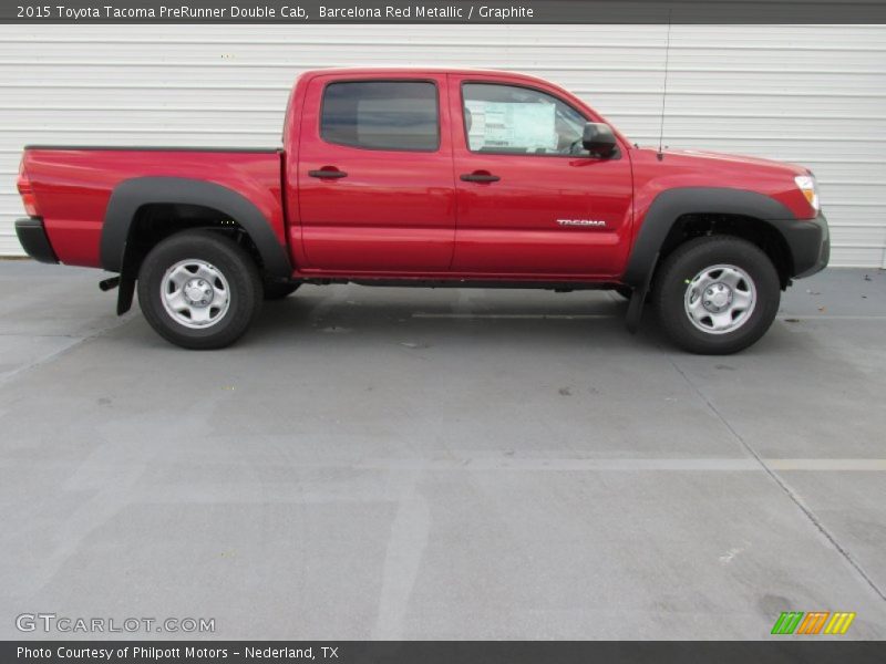 Barcelona Red Metallic / Graphite 2015 Toyota Tacoma PreRunner Double Cab