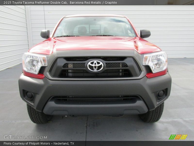 Barcelona Red Metallic / Graphite 2015 Toyota Tacoma PreRunner Double Cab