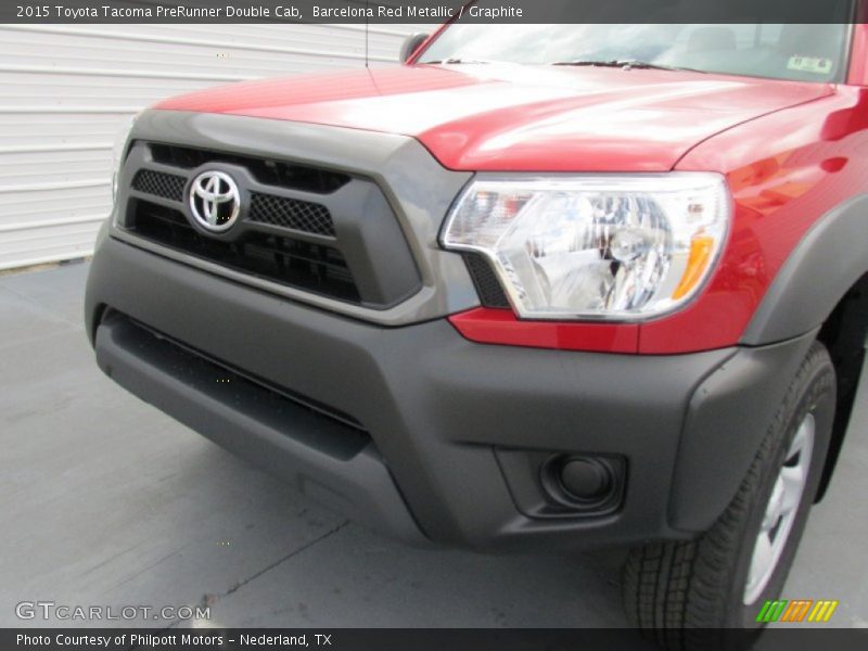 Barcelona Red Metallic / Graphite 2015 Toyota Tacoma PreRunner Double Cab