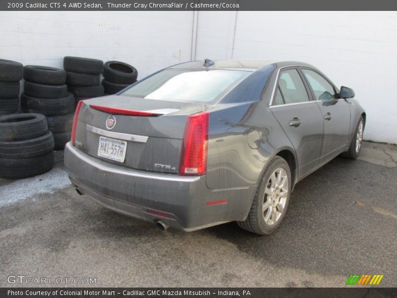 Thunder Gray ChromaFlair / Cashmere/Cocoa 2009 Cadillac CTS 4 AWD Sedan