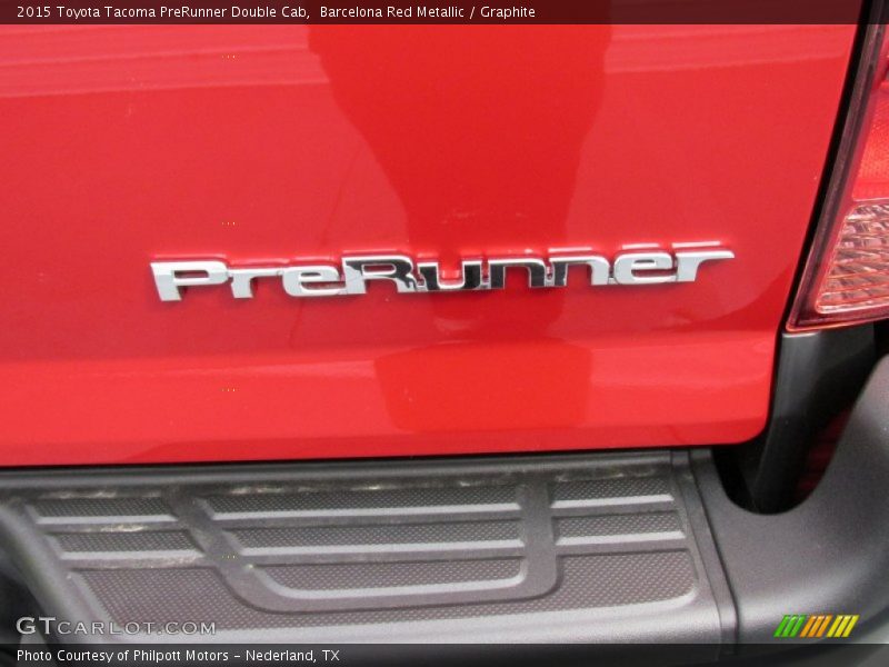 Barcelona Red Metallic / Graphite 2015 Toyota Tacoma PreRunner Double Cab