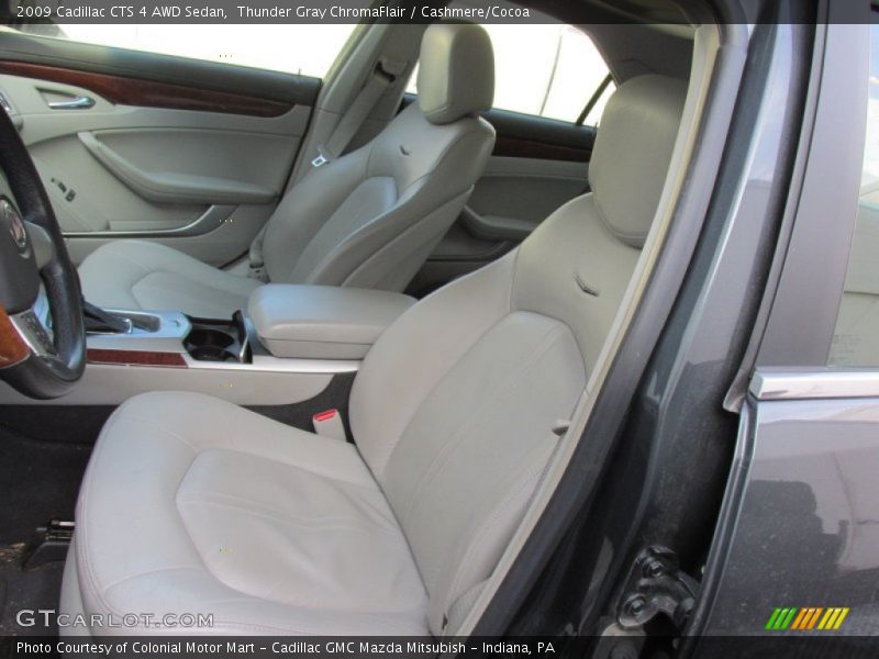 Thunder Gray ChromaFlair / Cashmere/Cocoa 2009 Cadillac CTS 4 AWD Sedan