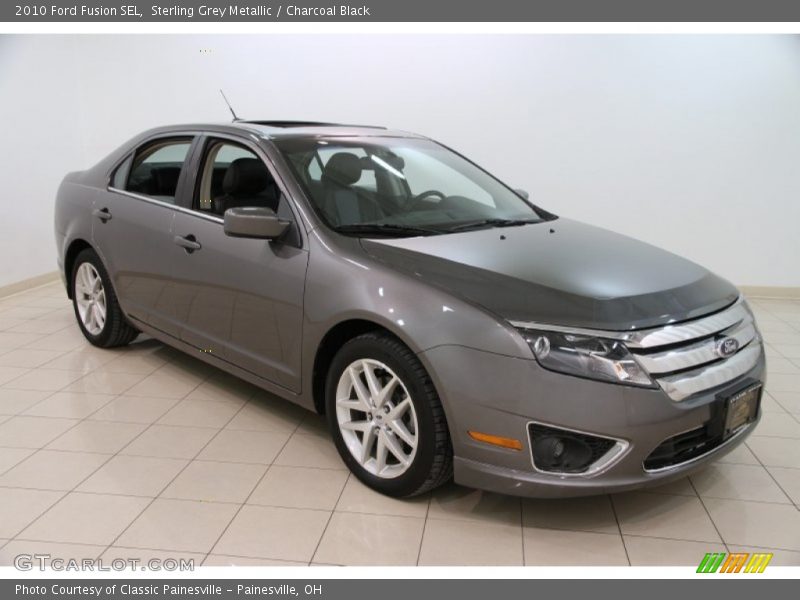 Sterling Grey Metallic / Charcoal Black 2010 Ford Fusion SEL