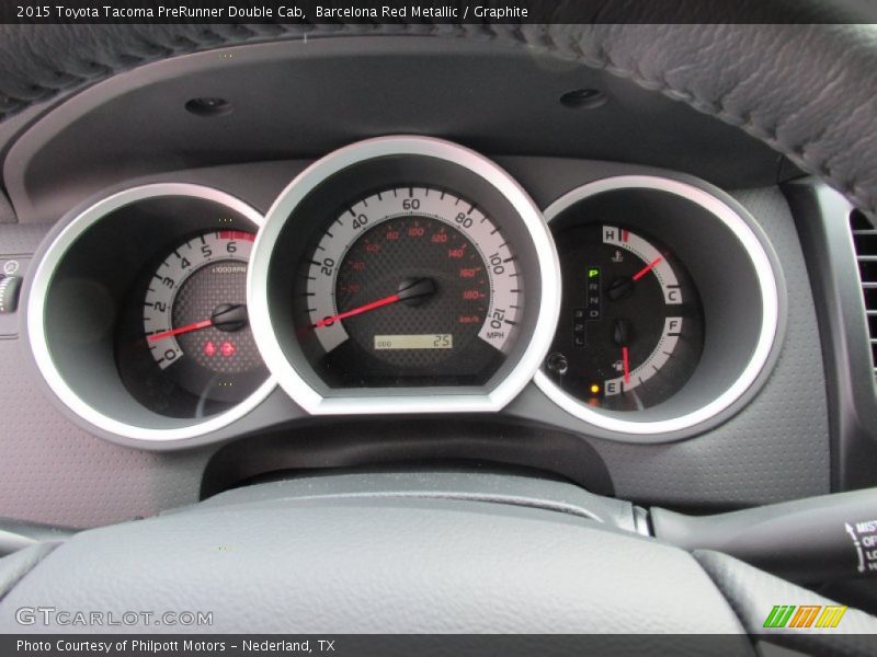 Barcelona Red Metallic / Graphite 2015 Toyota Tacoma PreRunner Double Cab