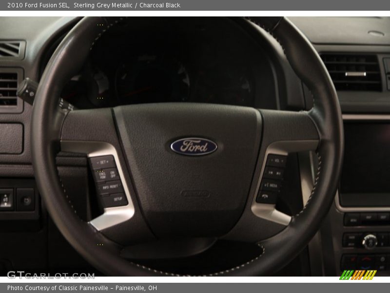 Sterling Grey Metallic / Charcoal Black 2010 Ford Fusion SEL